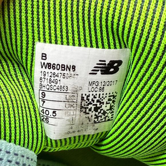 New Balance Women's W860BN8 Running Shoe, Bright Blue, Size 9 - Picture 9 of 10